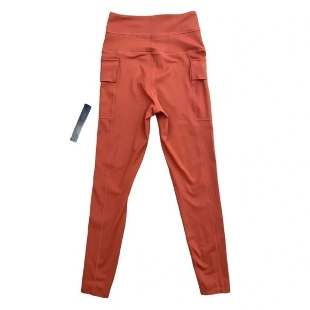 Carbon38 High Rise Cargo Side Phone Pockets 7/8 Leggings Yoga Pants NWT